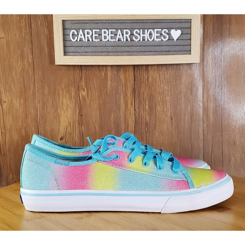 KEDS Double Up Turq Sugar Dip Girl Shoes SIZE 5.5Y